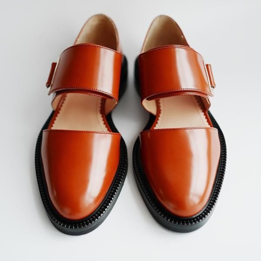 Inch2 Caramel Pressed Flats/Sandals